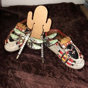 Dragon fly earrings homemade